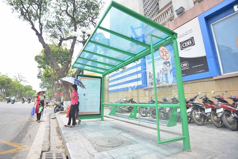 Quảng cáo nhà chờ xe buýt trọn gói tại Hà Nội
