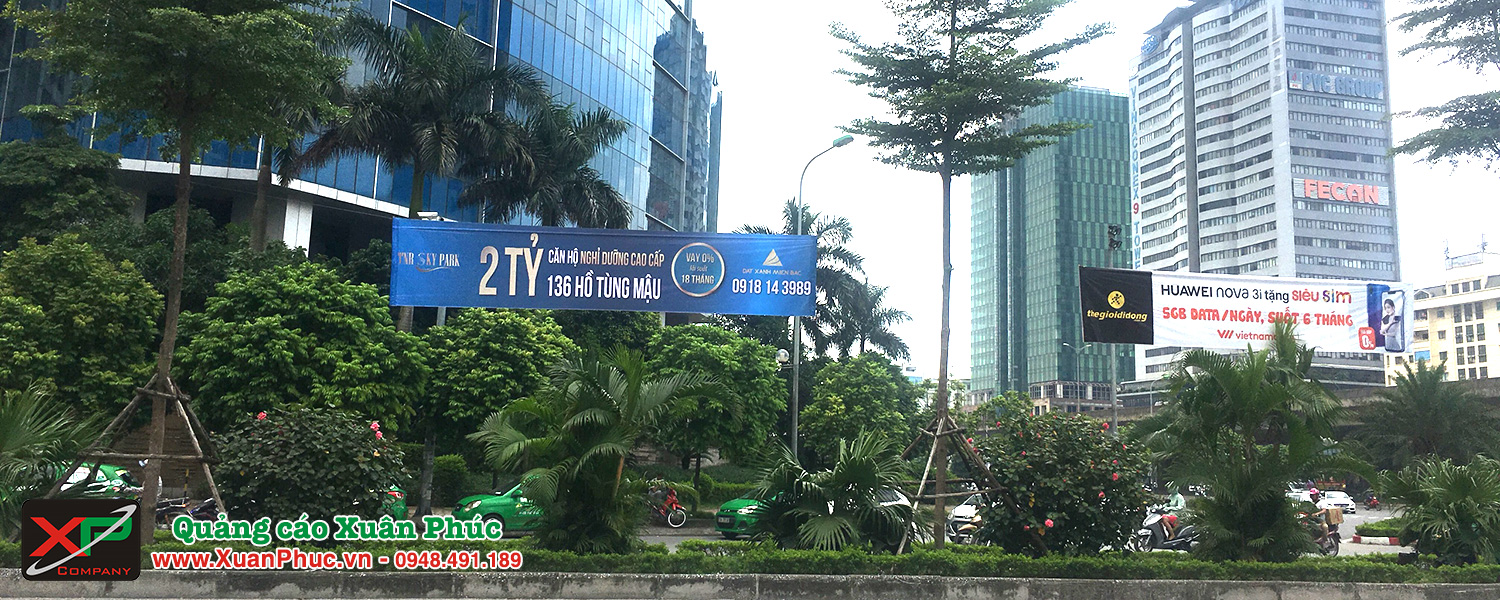 Banner Treo băng rôn tại Hà Nội- Quảng cáo Xuân Phúc